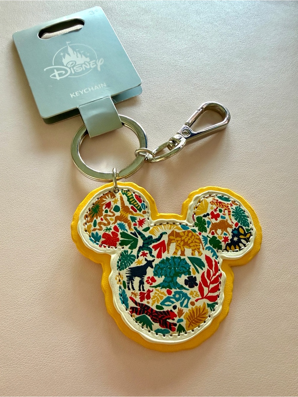 NWT Disney World Animal Kingdom Mickey Keychain Safari Disney Parks Gift